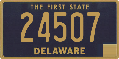DE license plate 24507