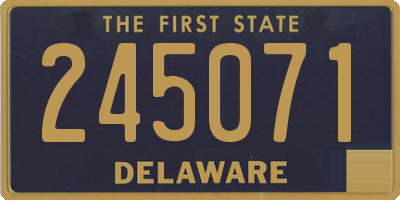 DE license plate 245071