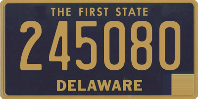 DE license plate 245080