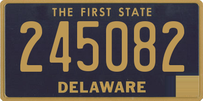 DE license plate 245082