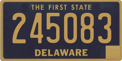DE license plate 245083