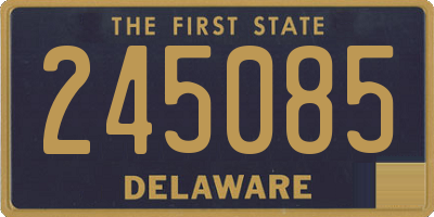 DE license plate 245085