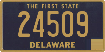 DE license plate 24509