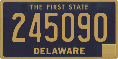 DE license plate 245090