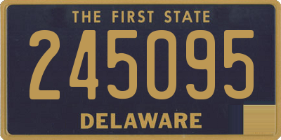 DE license plate 245095