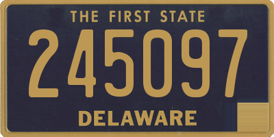 DE license plate 245097