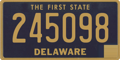 DE license plate 245098