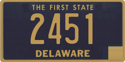 DE license plate 2451