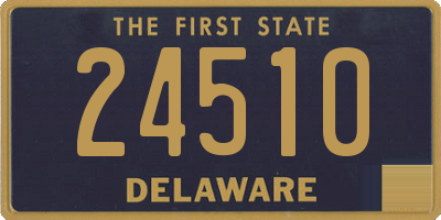 DE license plate 24510