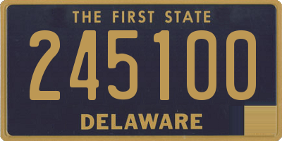 DE license plate 245100