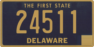 DE license plate 24511