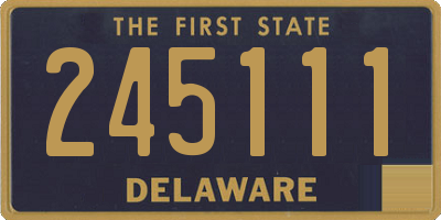 DE license plate 245111