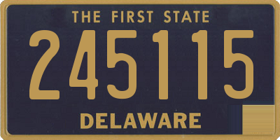 DE license plate 245115