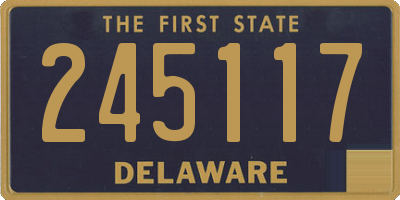 DE license plate 245117