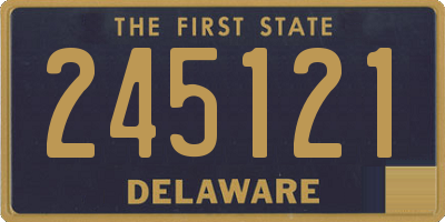DE license plate 245121