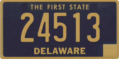 DE license plate 24513