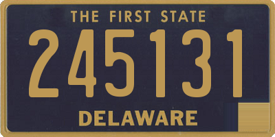 DE license plate 245131