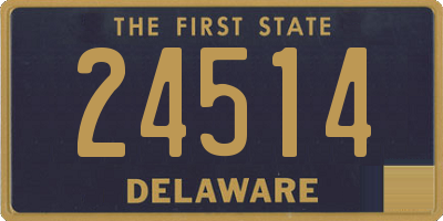 DE license plate 24514