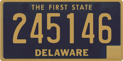 DE license plate 245146