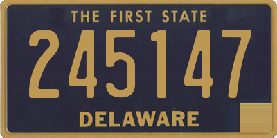 DE license plate 245147