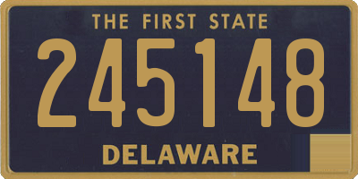 DE license plate 245148