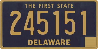 DE license plate 245151