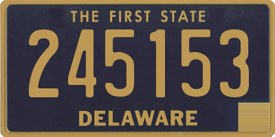 DE license plate 245153