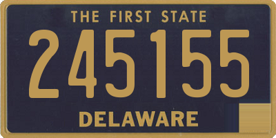 DE license plate 245155