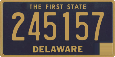 DE license plate 245157