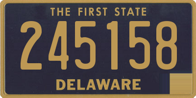 DE license plate 245158