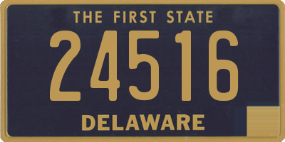 DE license plate 24516