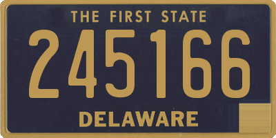 DE license plate 245166