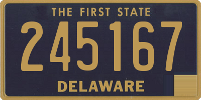 DE license plate 245167