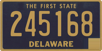 DE license plate 245168
