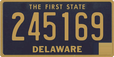 DE license plate 245169