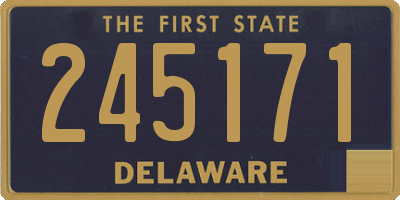DE license plate 245171