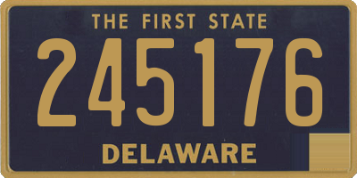 DE license plate 245176