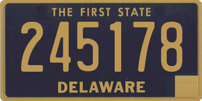 DE license plate 245178