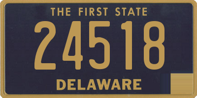 DE license plate 24518