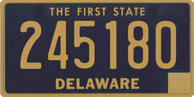 DE license plate 245180