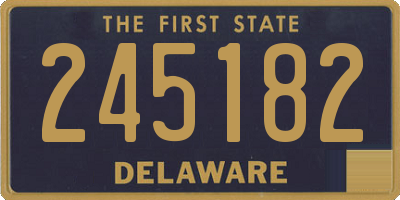 DE license plate 245182