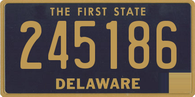 DE license plate 245186