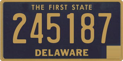 DE license plate 245187