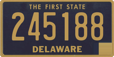 DE license plate 245188