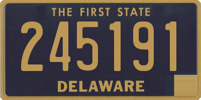 DE license plate 245191