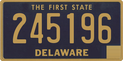 DE license plate 245196