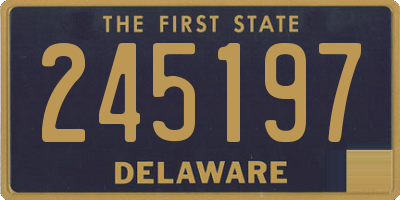 DE license plate 245197