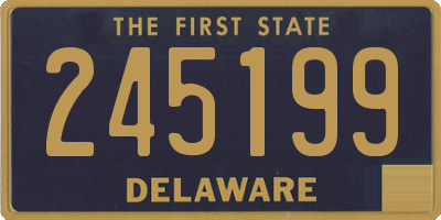 DE license plate 245199