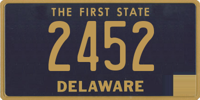 DE license plate 2452