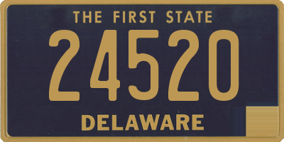 DE license plate 24520
